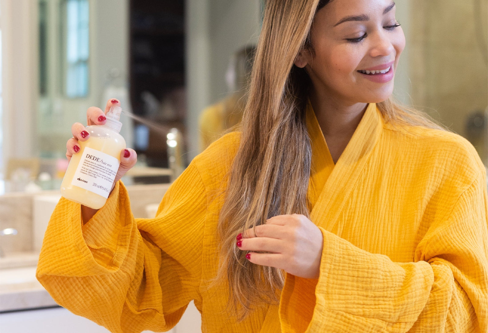 How to air dry hair step by step Davines