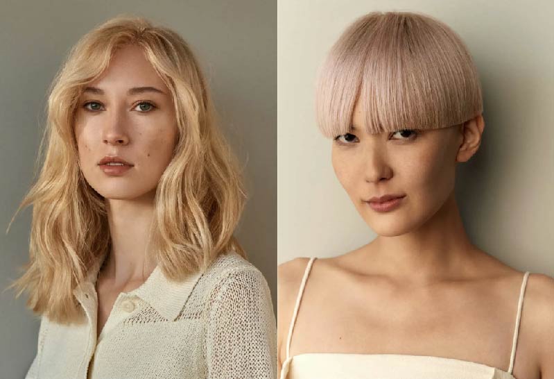 Two blonde looks for spring Davines Sunlight Hours