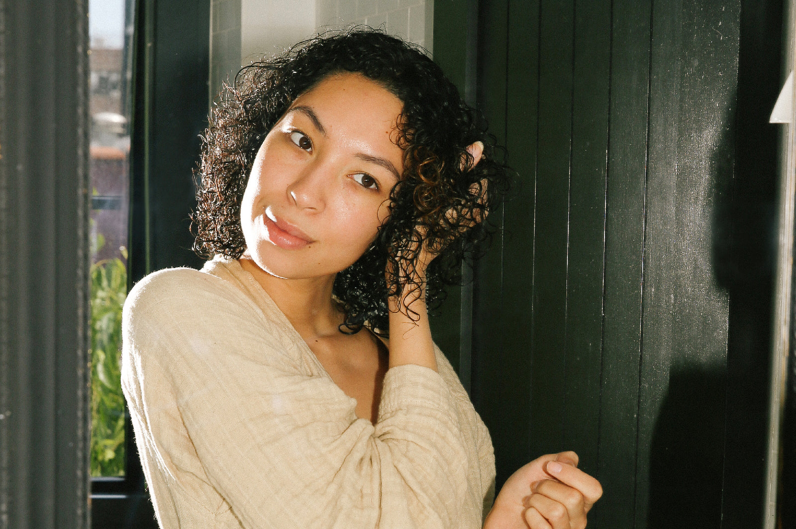 Squish to condish for curl care