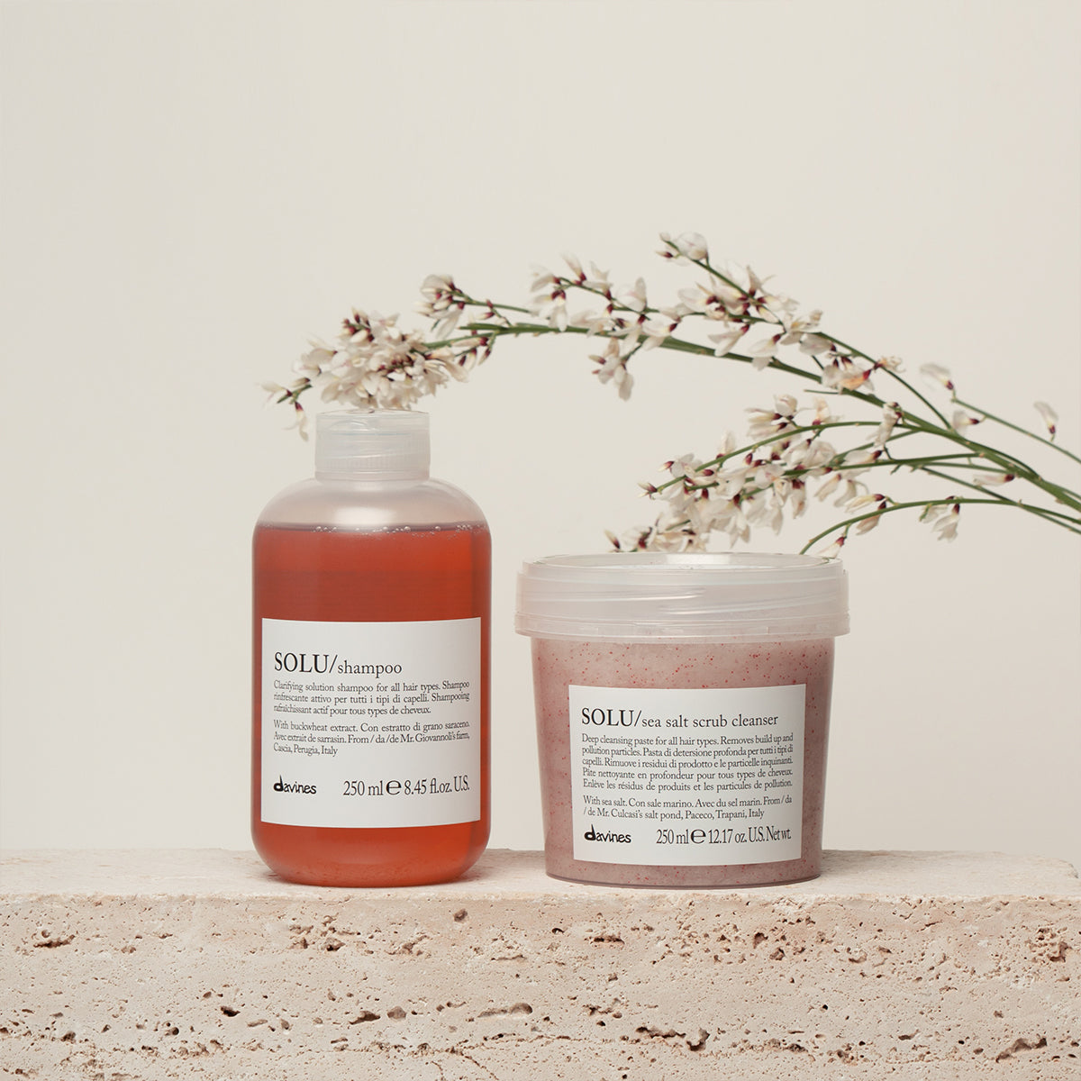SOLU Sea Salt Scrub Shampoo | Davines