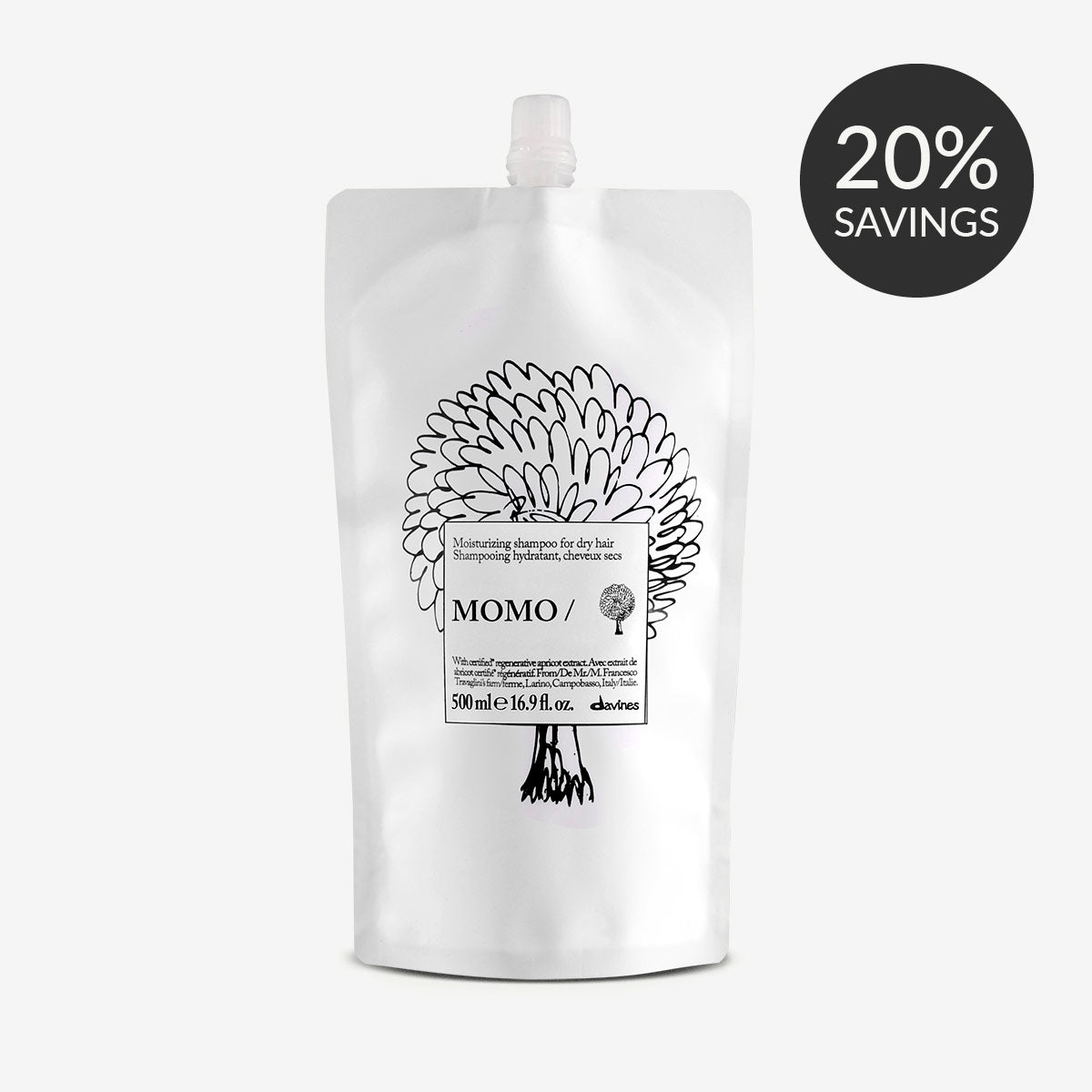
Davines Canada MOMO Shampoo - Moisturizing shampoo for dry hair