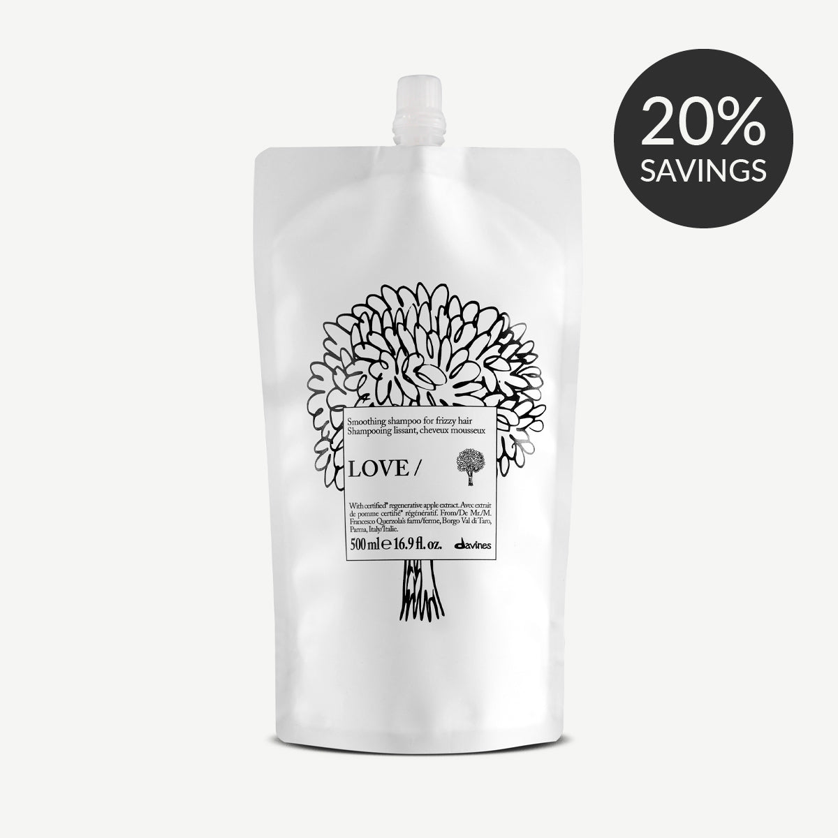LOVE SMOOTHING Shampoo Refill 1  1 kitDavines
