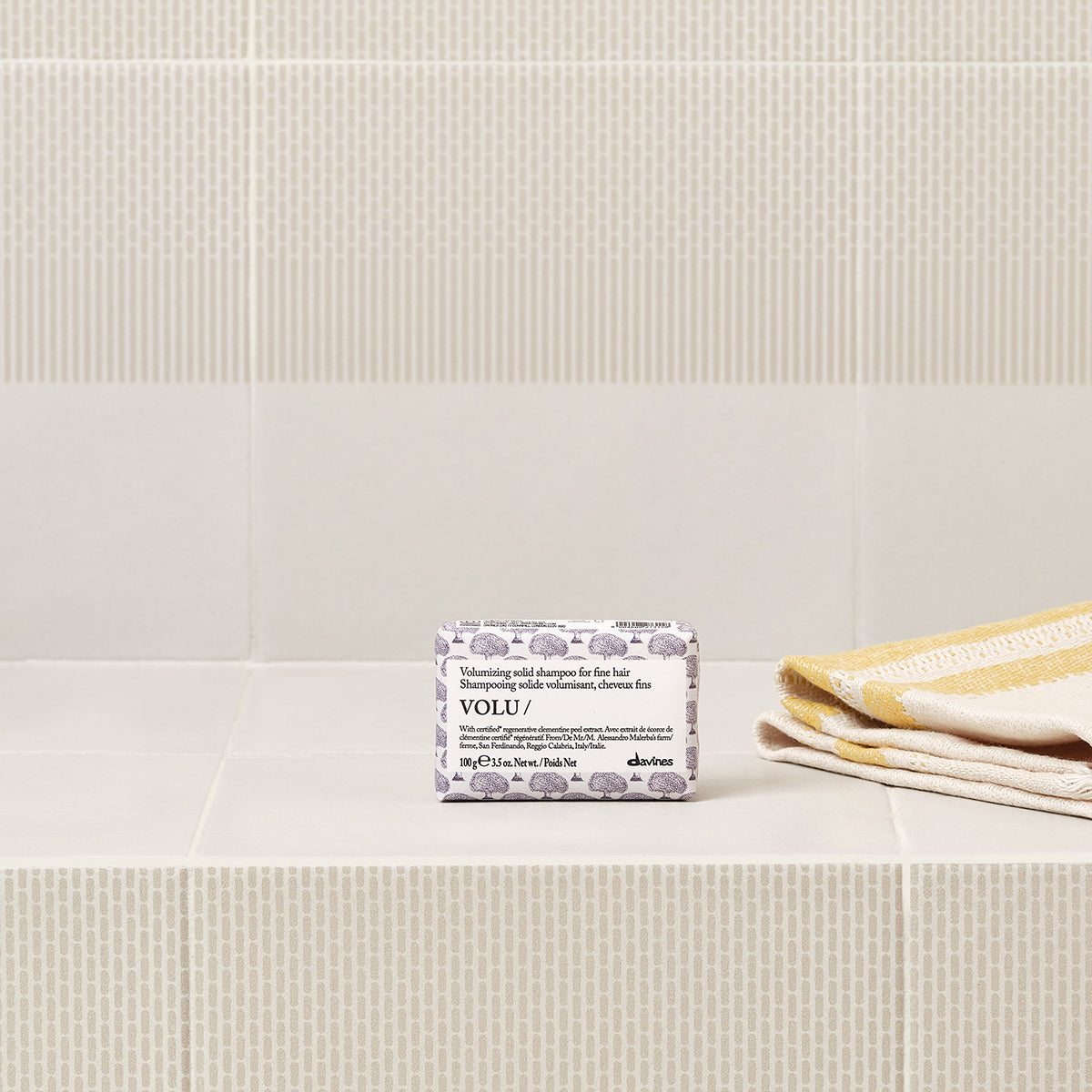 
Davines Canada VOLU Solid Shampoo - Volumizing solid shampoo for fine hair