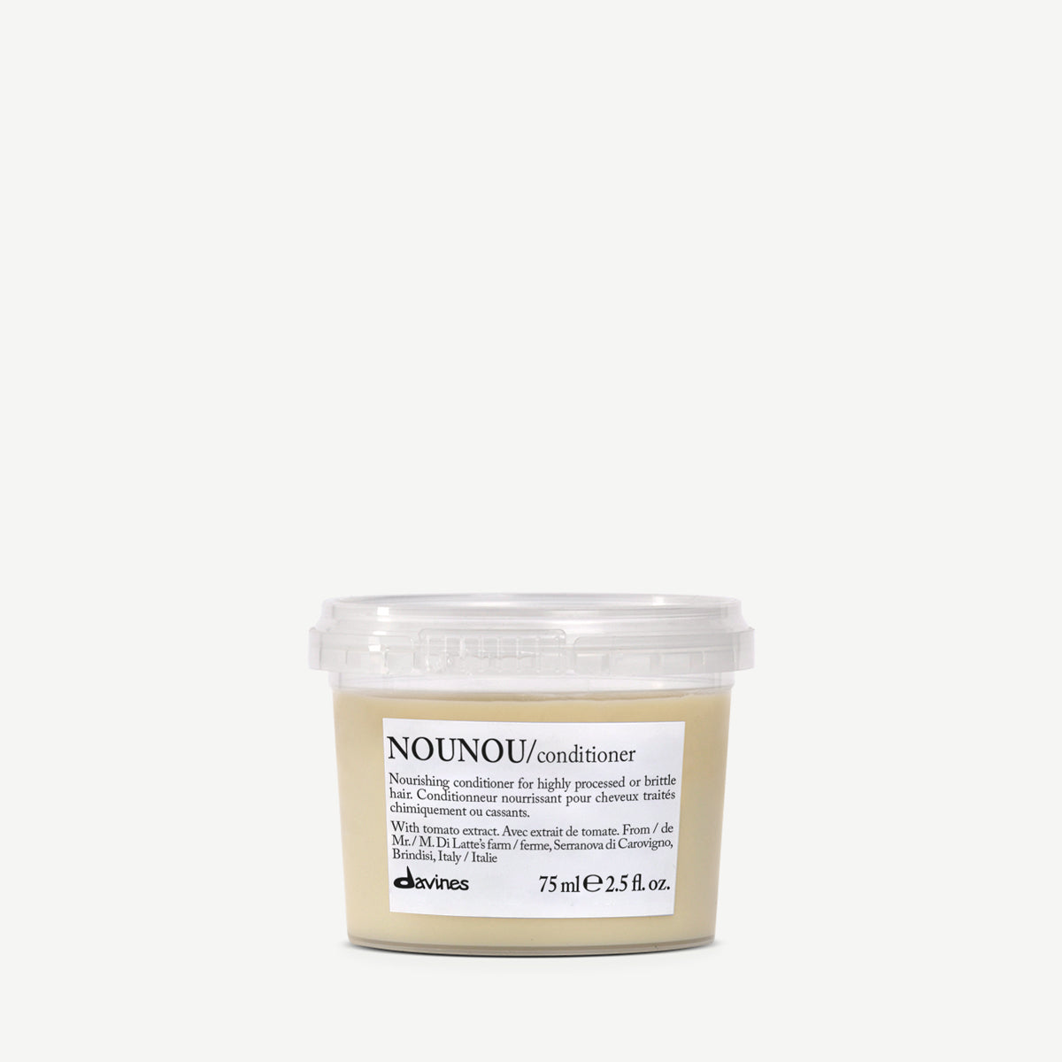 Translation missing: en.products.general.vendor: ESSENTIAL HAIRCARE NOUNOU Conditioner  Nourishing and detangling conditioner for highly processed or brittle hair  Translation missing: en.products.product.image_type.consistency-100x.jpg?v=1755111017
