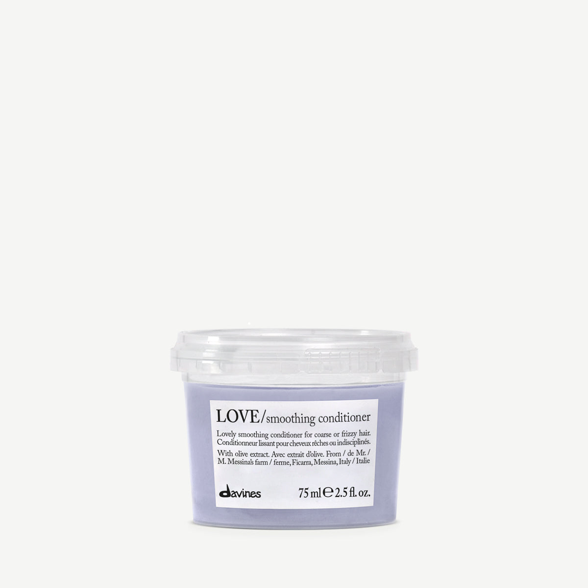 Translation missing: en.products.general.vendor: ESSENTIAL HAIRCARE LOVE Smoothing Conditioner  Smoothing conditioner to tame coarse or frizzy hair -100x.jpg?v=1755110991
