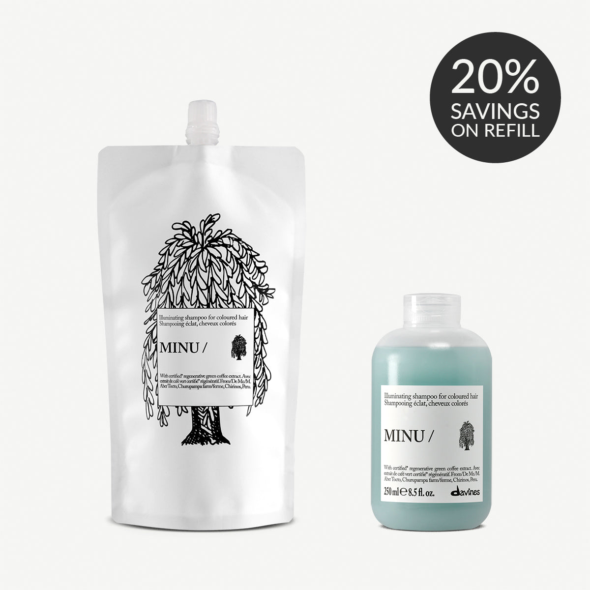 MINU Shampoo Refill Duo 1  Davines
