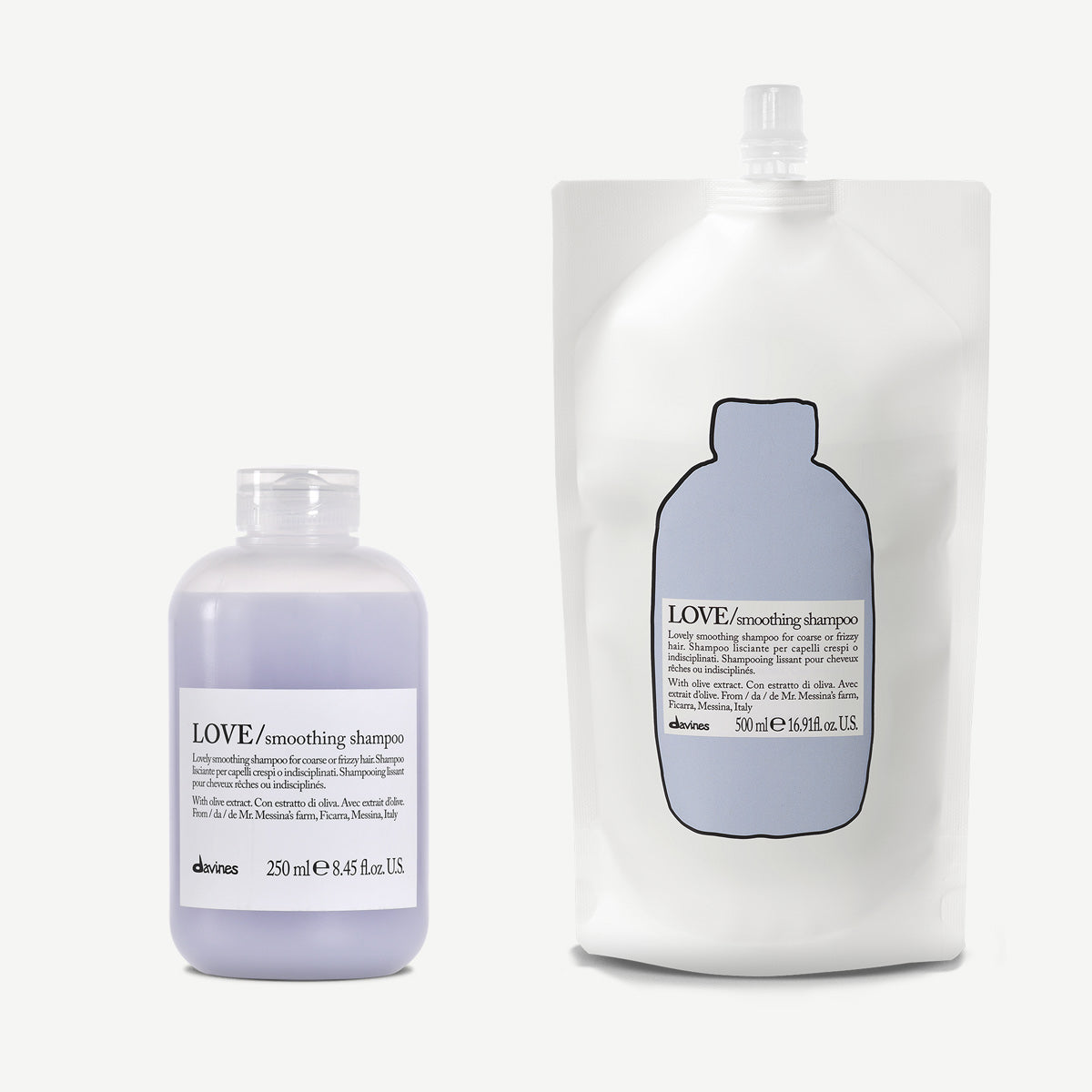 LOVE Smoothing Shampoo Refill Duo 1  1 kitDavines
