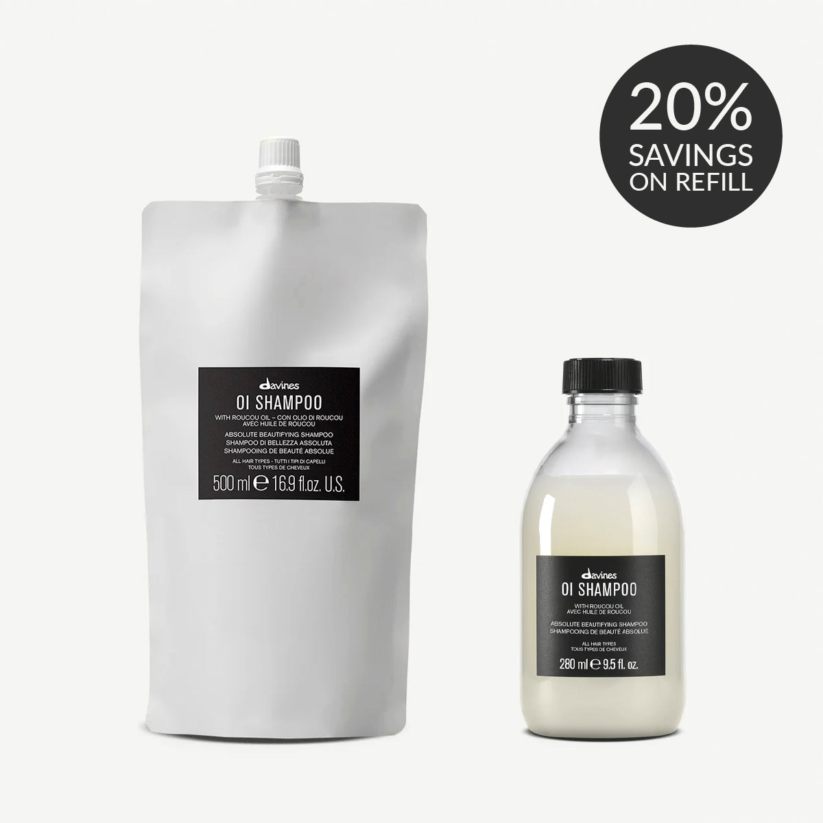 OI Shampoo Refill Duo 1  Davines

