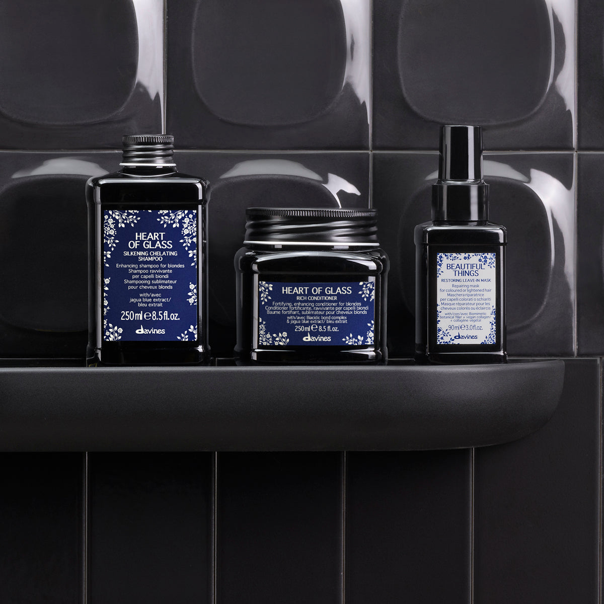 
Davines Canada HEART OF GLASS Silkening Chelating Shampoo - Enhancing shampoo for blonde hair