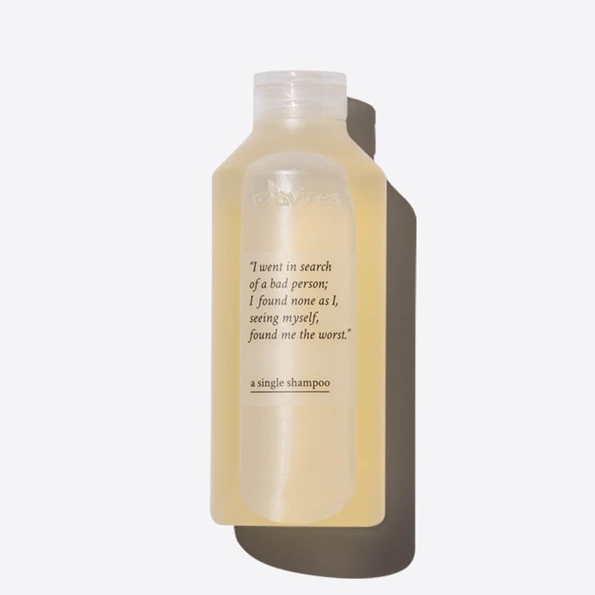 A Single Shampoo Delicate shampoo, suitable for daily use 100% Carbon Neutral, 98.2% biodegradable formula 250 ml / 8,45 fl.oz.  Davines
